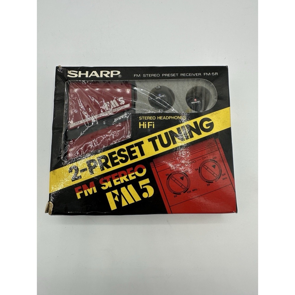 Sharp FM Stereo Preset Receiver‎ FM-5R — Brand New / Sealed — Made in Japan